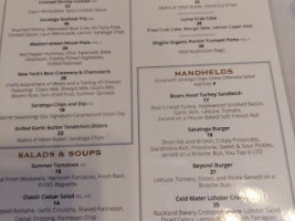 Terrace Cafe In Saratoga Spr menu