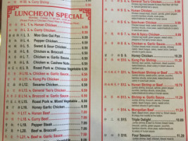 Great Wall Super Buffet menu