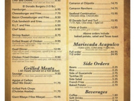 El Dorado menu