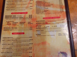 Country Cafe menu