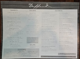 The Gafford menu