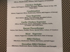 Pizza Palace menu