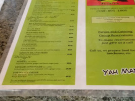 Sipho's Jamaica menu