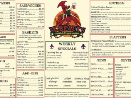 M-beaux's menu