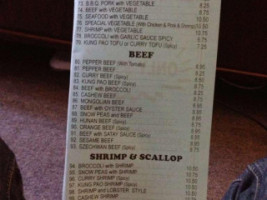 Beach Chinese Food To Go menu