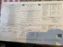 Aroma Hookah menu