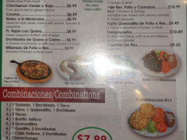 Taqueria Arandas menu