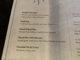 Mariposa menu