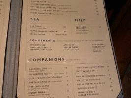 Bin 54 Steak Cellar menu