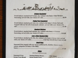 Linda Lou's menu