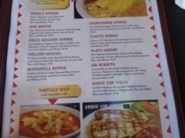 Bravo's Mexican Grill menu