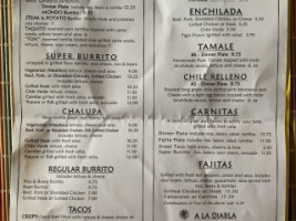 El Sol Catering menu