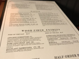 Three Vines Bistro menu