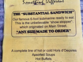 Sandwiches Unlimited menu