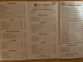 Hong Kong Express menu