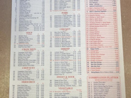 Great Wall menu