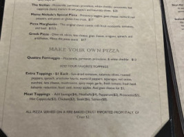 Sorci's Italian Cafe And Enoteca menu