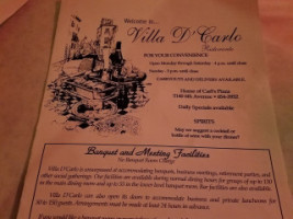 Villa D' Carlo food