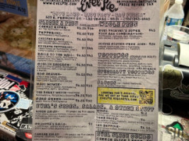 Evel Pie menu