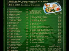 Long Dragon menu