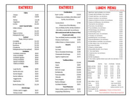 Daniel's Grill menu