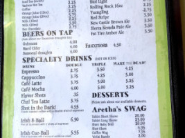 Aretha Frankensteins menu