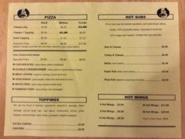 $5 Pizza menu