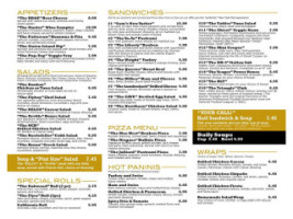 Flyboy's Deli menu