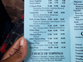 New York Style Pizza Deli menu