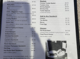 John's Korner Grill menu