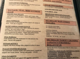 De Chellis Italian Cafe menu