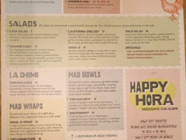 Mad Mex menu