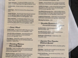 Don Quijote menu