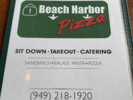 Beach Harbor Pizza In Dana Po menu