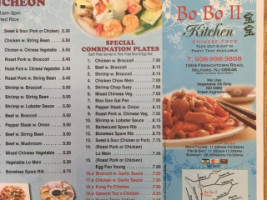 Bo Bo Kitchen Ii menu