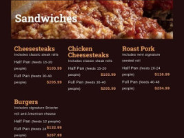 Chickie's Pete's Terminal A West menu