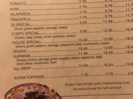 Dj's Pizza Steak House menu