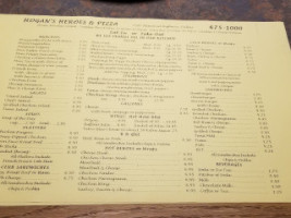 Hogan's Heroes Pizza menu