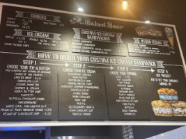 The Baked Bear menu