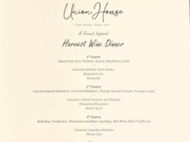 Union House Phone Number, Reservations, Reviews menu