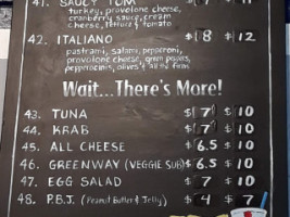 Subshop Of Yakima menu