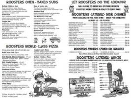 Roosters menu