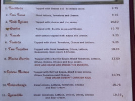 Los Cabos Auburn Inc menu