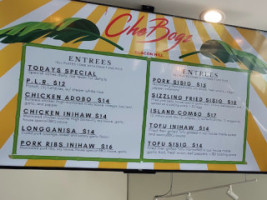 Chebogz menu