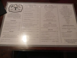 Mama T's Italian Steakhouse menu