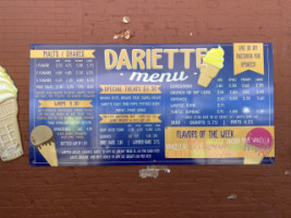 Dariette menu