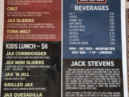 Cafe Jax menu