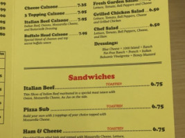 J. Bella's Pizzeria menu