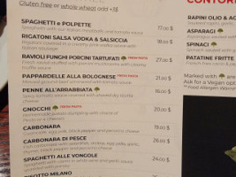 Milano Restaurant Bar menu