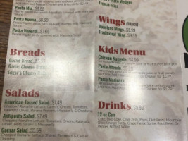 Mia's Pizzeria menu